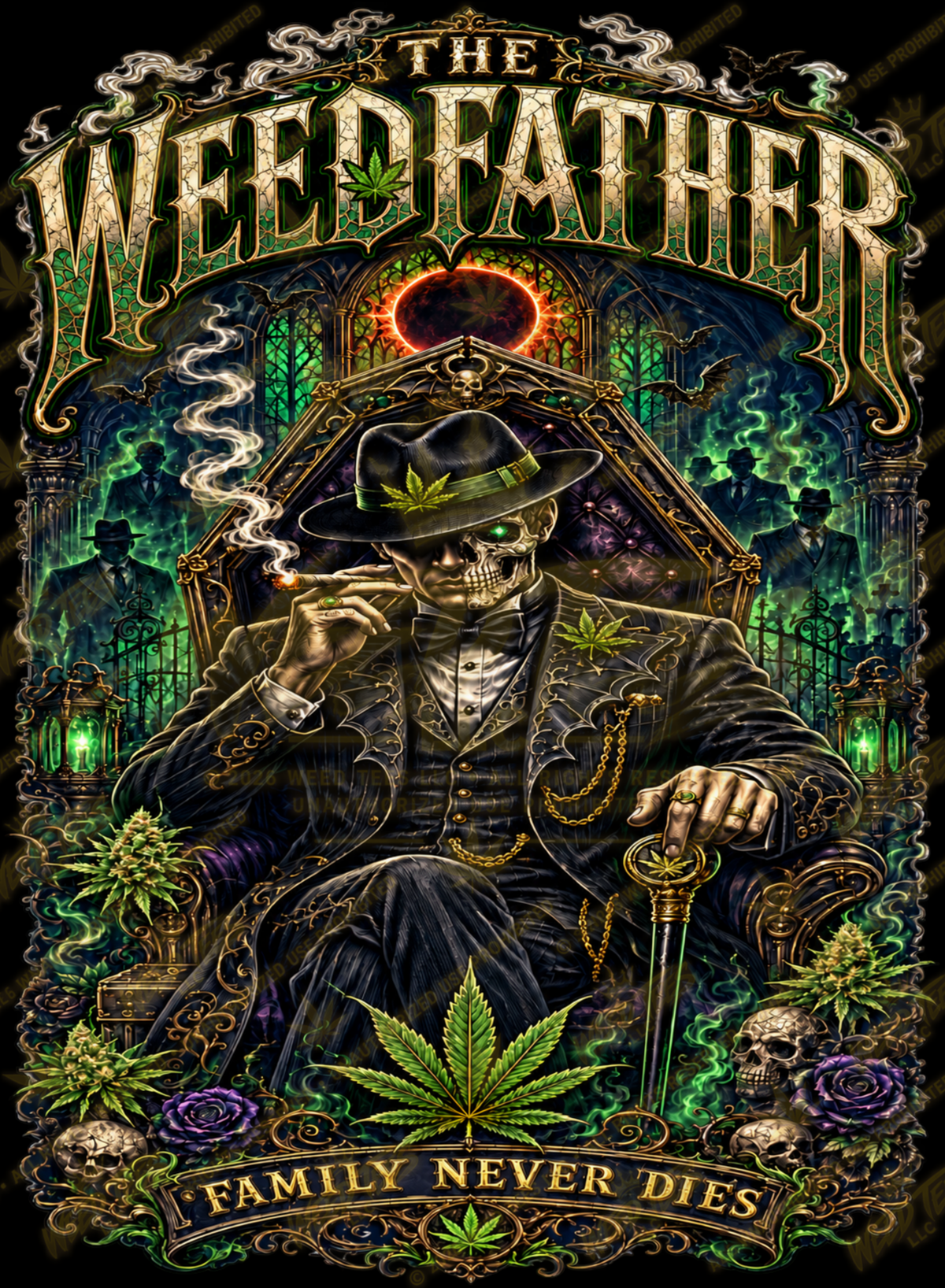 The Weedfather | Halloween Stoner T-Shirt