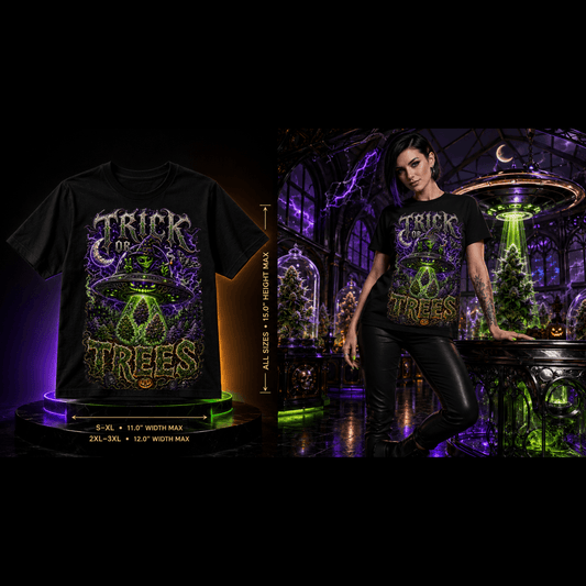Trick or Trees | Halloween Stoner T-Shirt