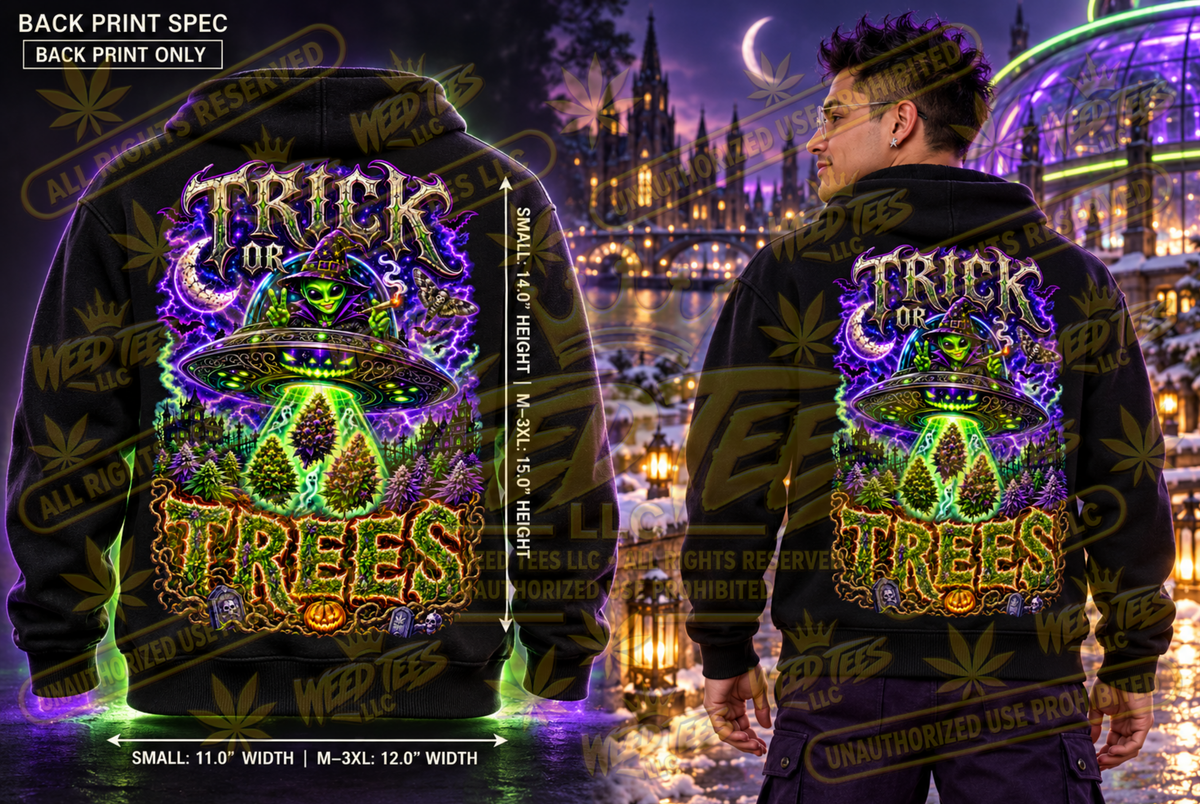 Trick or Trees – Classic Unisex Pullover Hoodie