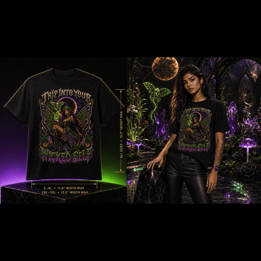 Trip Into Your Wicked Self | Halloween Stoner Tee