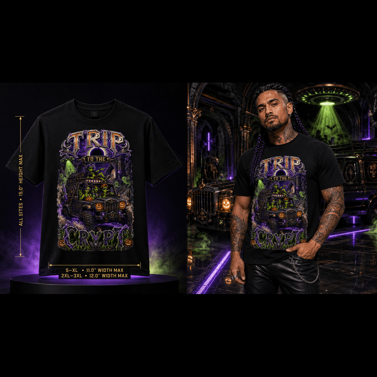 Trip to the Crypt | Halloween Stoner T-Shirt