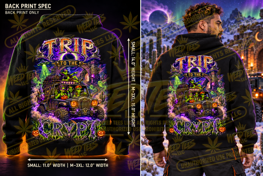 Trip to the Crypt – Classic Unisex Pullover Hoodie