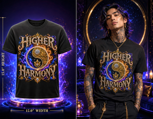 Higher Harmony – Premium Cannabis Graphic Tee
